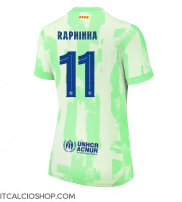 Barcelona Raphinha Belloli #11 Terza Maglia Femmina 2024-25 Manica Corta